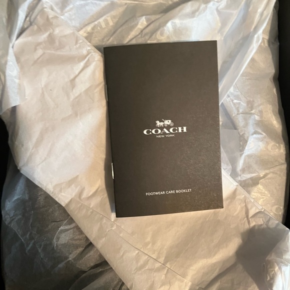 Coach Rivington Rain Bootie Black Rubber 6 B (M) Brand New - Picture 9 of 11